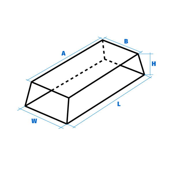 CALES - Pour véhicules ÉLECTRIQUES ET HYBRIDES - Patin en caoutchouc pour nacelles à ciseaux - TR060E - Pointe RECTANGULAIRE