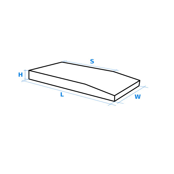 Rubber ramps for loading, access, mobile and universal - Low frame, suitable for scissor lifts and elevators