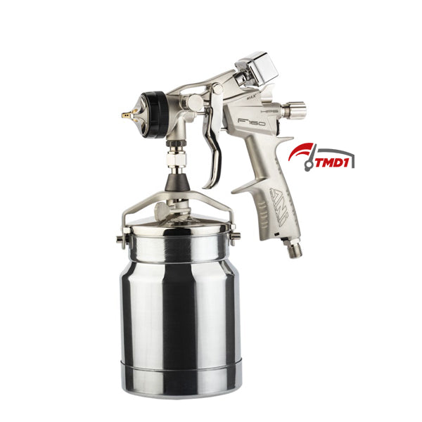 F160/S TMD1 - PROFESSIONAL Airbrush with UPPER CUP - Thermo-manometer - IN CASE - Ani