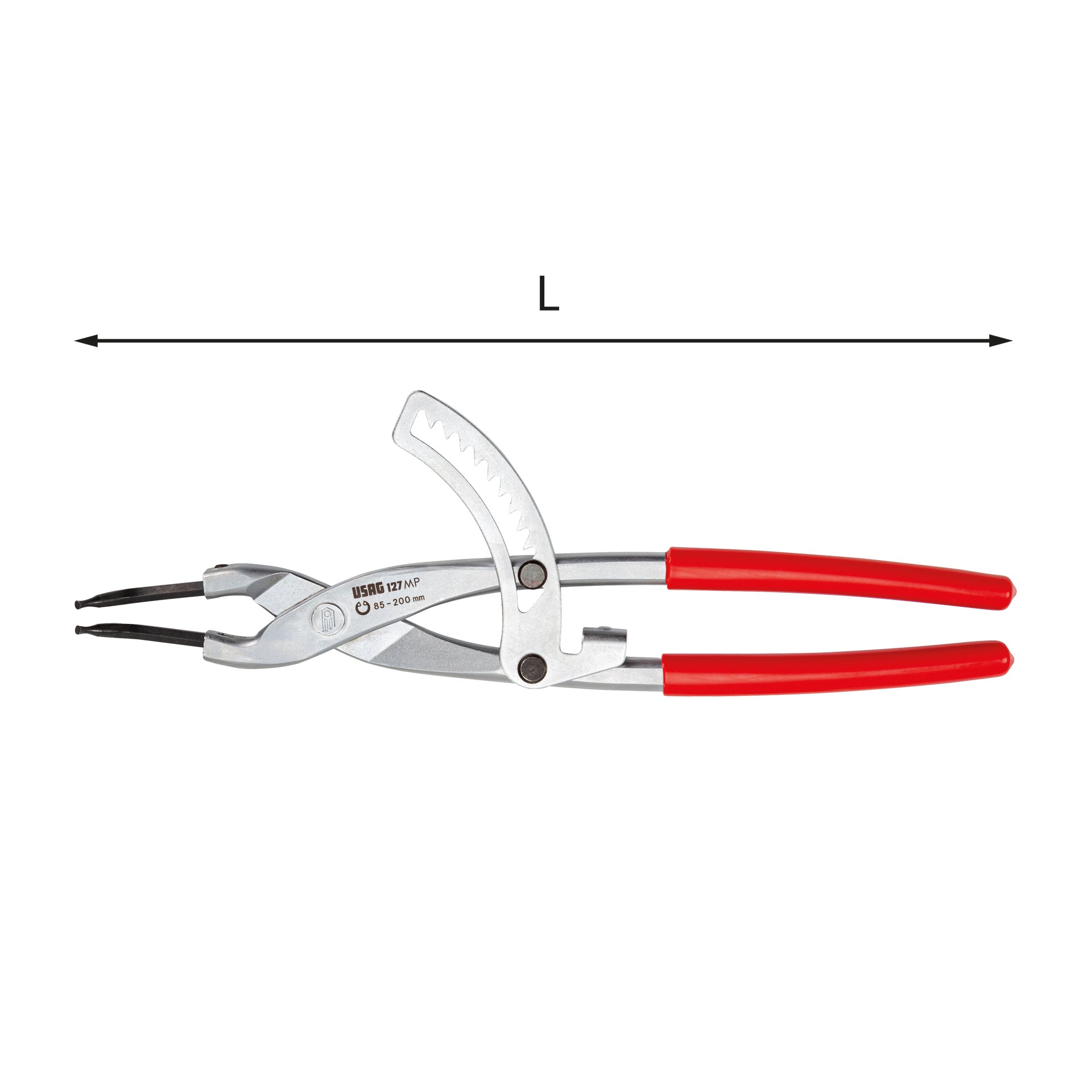 128 C - Straight nose pliers for external snap rings - Usag