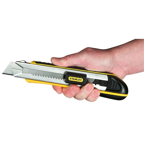 Cutter FATMAX® - (Conf. 6pz) - Coltello bi-material - Taglierino lama 25mm - Stanley - 0-10-486 - (Confezione multipla)