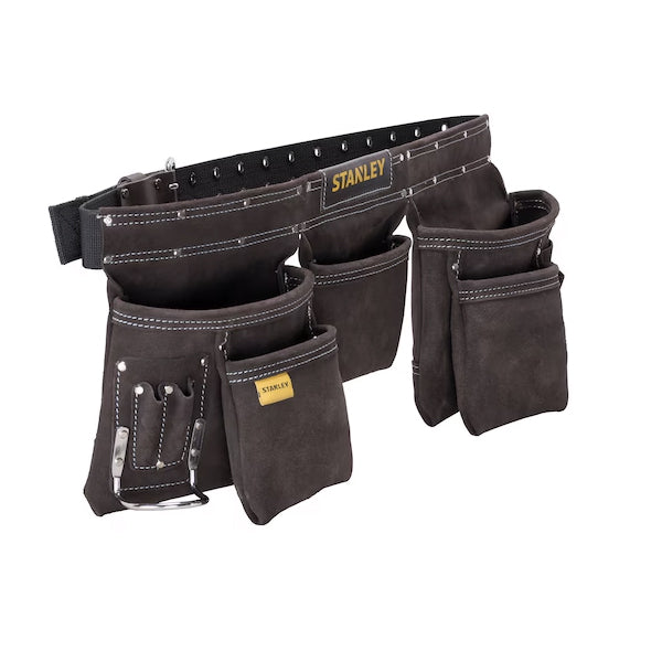 Étui à outils double en cuir - Ceinture de travail avec poches - STANLEY - STST1-80113