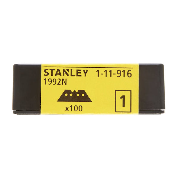 GRANDE lame trapézoïdale AVEC TROUS - (Paquet de 100pcs) - Stanley - 1-11-916 - (Paquet multiple)