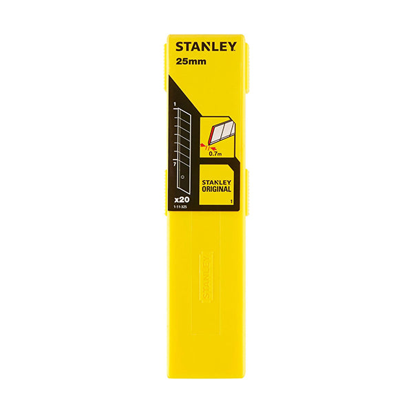 Lame de COUPE 25 mm - (Pack de 20pcs x 10) - Stanley - 1-11-325 - (Pack multiple)