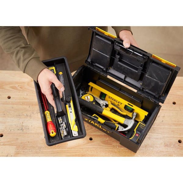 STANLEY Tool Box - (VUOTA) - Cassette porta utensili One Touch da 16”, 19’’ e 24”