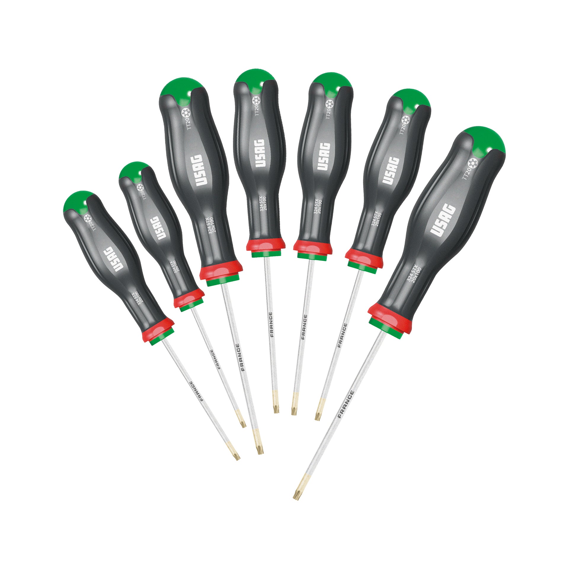 324 STX/S7 - Serie di 7 giraviti con impronta Torx® Tamper Resistant - Usag - U03240662